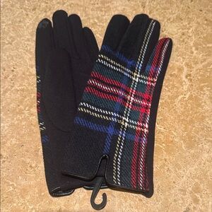 Plaid Pattern women's Gloves